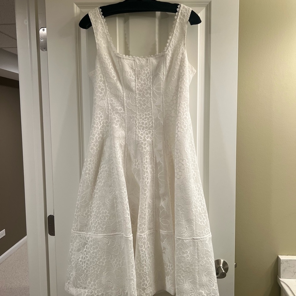 Nanette Lepore White Floral Mini Dress
